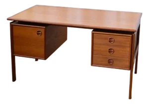 1960s Attributed to Arne Vodder Danish Teak Writing Desk