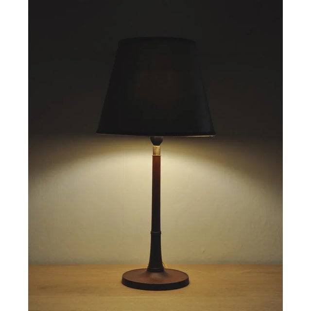 Scandinavian Modern Teak Table Lamp by Le Klint, 1950s For Sale - Image 11 of 12