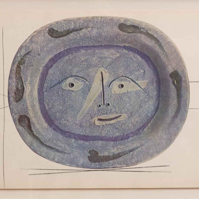 Incredible and rare framed limited edition lithograph of a Picasso ceramic from Céramiques de Picasso published by Albert...