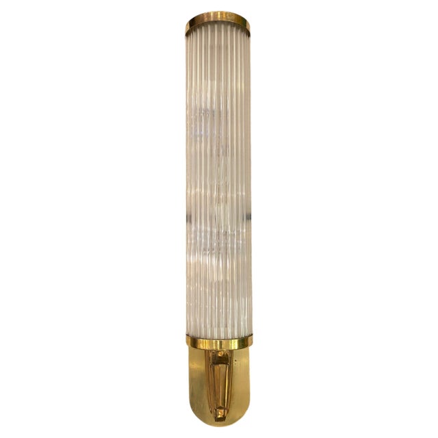 Art Deco Theater Sconces in Blown Glass, 1930 For Sale - Image 6 of 7