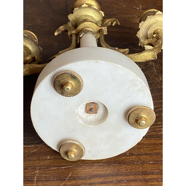 Antique French Bronze and Marble Candleholders from Befos, Set of 2 For Sale - Image 18 of 18