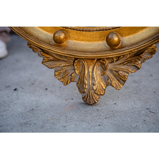 American Vintage Federal Convex Eagle Hand Carved Mirror For Sale - Image 3 of 5