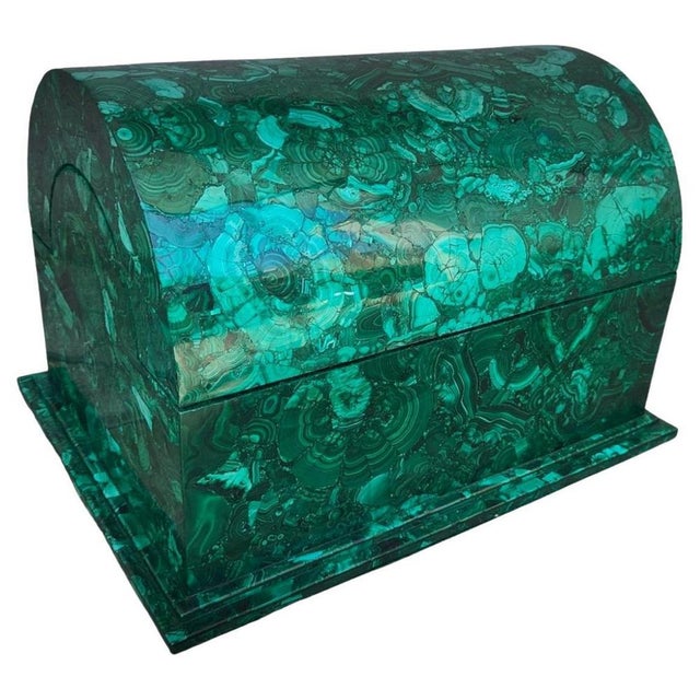 Large Vintage Malachite Box, 1940 For Sale - Image 15 of 15