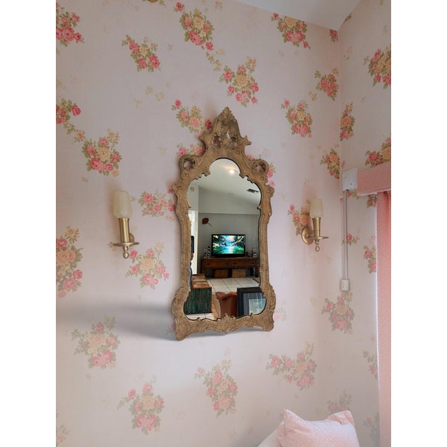 La Barge Vintage La Barge Hollywood Regency Rococo Revival Ornate Wall Mirror For Sale - Image 4 of 10
