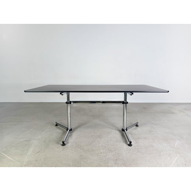 Desk Kitos M Plus in Black Oak from Usm Haller For Sale - Image 6 of 17