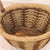 Late 20th Century Vintage French Style Hand Woven Market Wicker Basket With Handles For Sale - Image 5 of 12