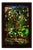 Modern Landscape Electrified Stained Glass Panel For Sale