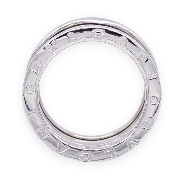 Bulgari Bvlgari B.zero1 18k White Gold 4-Row Band Ring Size 53 (6.5) For Sale In New York - Image 6 of 9