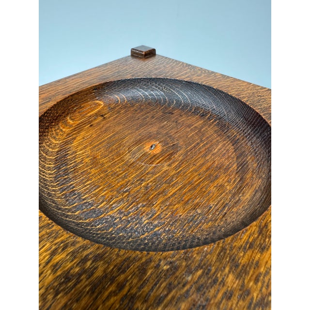 Antique Arts & Crafts Oak Fern Stand With Drawer, Mission Plant Stand, Quarter Sawn Oak For Sale - Image 6 of 13