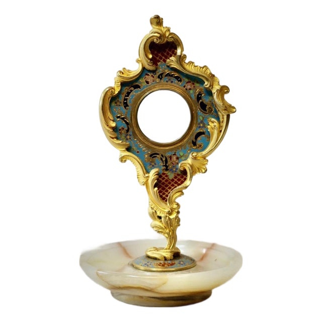 Antique Continental Pocket Watch Holder For Sale