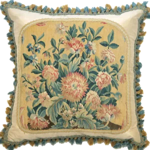 19th Century French Aubusson Pillow