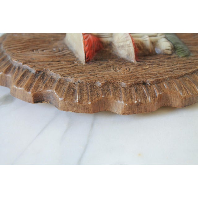 Pair of Mid-Century Oval Mushroom Wall Hangings For Sale - Image 10 of 11