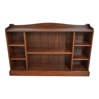 Henkel Harris Model 1155 Walnut Open Bookcase For Sale