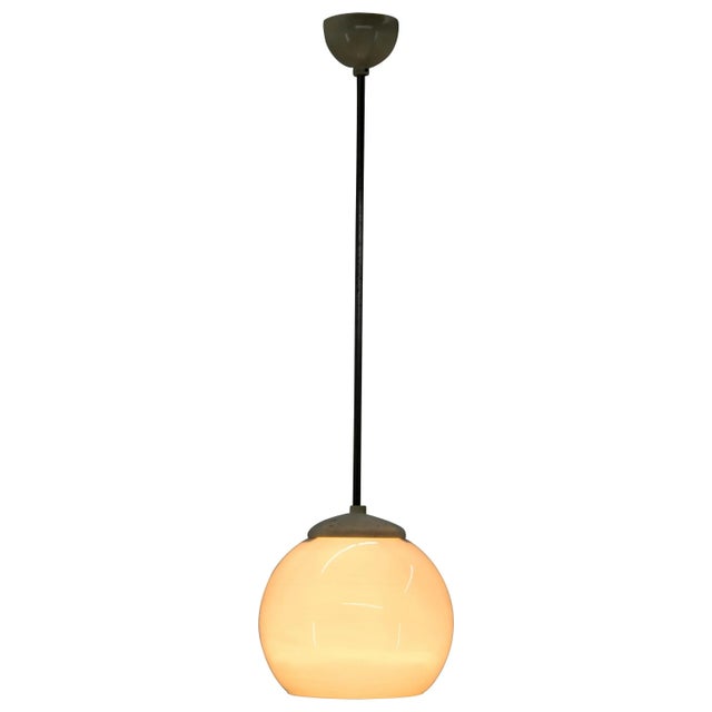 Brown Mid-Century Industrial Pendant Lamp, 1960s For Sale - Image 8 of 8