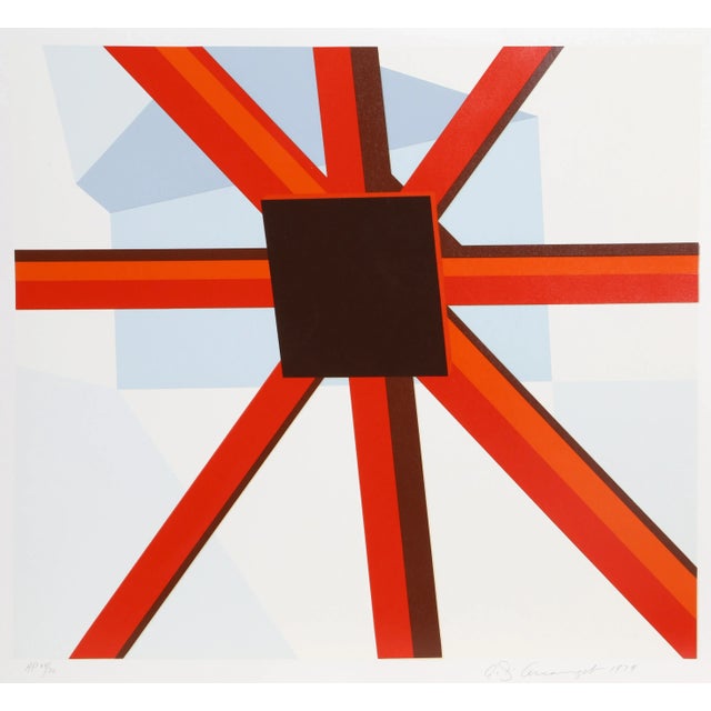 Abstract Squared Star, Pop Abstract Silkscreen by D'Arcangelo For Sale - Image 3 of 3