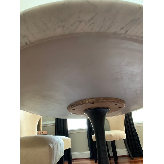 Restoration Hardware Aero Marble Oval Dining Table Chairish