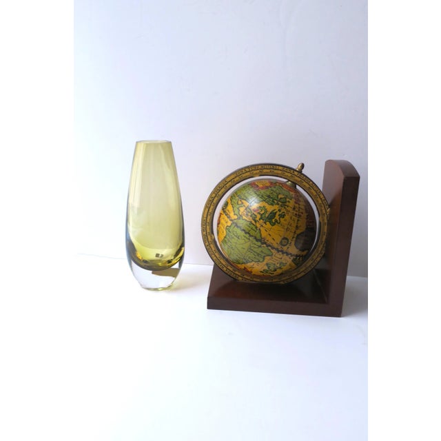 Mid 20th Century Swedish Yellow Glass Vase For Sale - Image 5 of 8