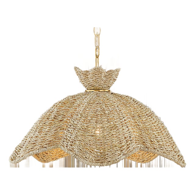 Mitzi Solie 22 in. 1 Light Pendant in Aged Brass Finish For Sale