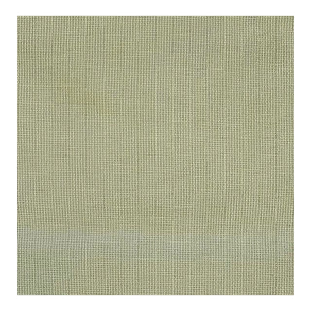 P Kaufmann Green Solid Textural Cotton Woven Fabric Sample For Sale