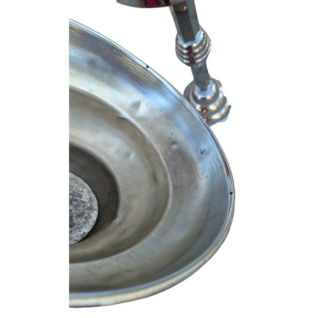 Chrome-Plated Metal Pedestals, Set of 2 For Sale - Image 5 of 7