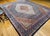 Antique Tabriz Mahi Rug, Hand-Knotted Wool, Herati Geometric Pattern, Ivory & Navy, 10x13 For Sale - Image 9 of 18