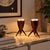Wooden Rocket Tripod Table Lamps, 1960s, Set of 2 For Sale - Image 10 of 12