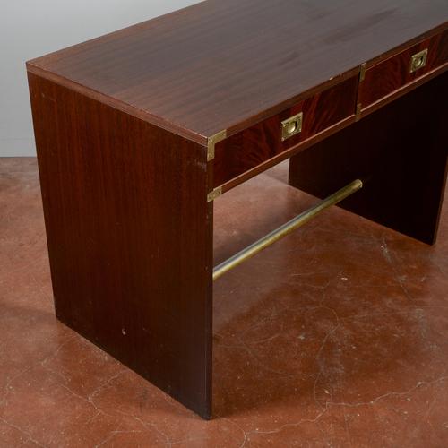 Brown Vintage Navy Desk, 1980 For Sale - Image 8 of 18