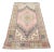 1960s Vintage Wool Handmade Faded Rug- 3′11″ × 6′10″ For Sale