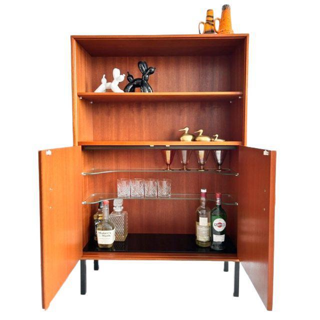 Mid-Century Danish Teak Bar Cabinet, 1960s For Sale - Image 4 of 12