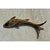 Mid-Century Modern Vintage Golden Fish Brooch For Sale - Image 3 of 12