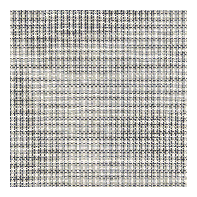 Sample - Schumacher Abington Square Fabric in Denim For Sale