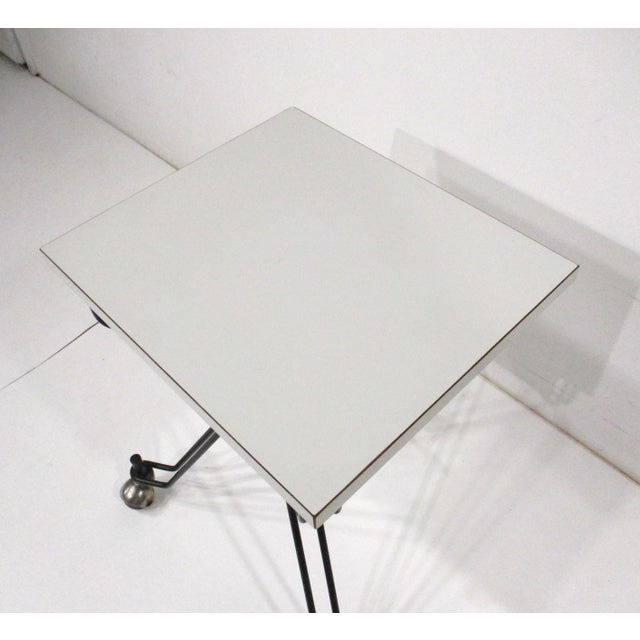 Eliot Noyes Small Rolling Work - Telephone Table for Ibm For Sale - Image 9 of 11