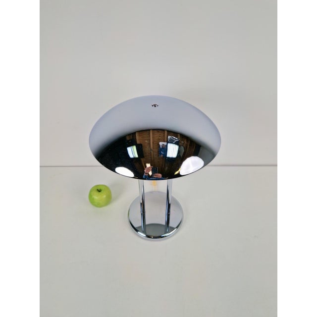 Metal Space Age Mushroom Table Lamp by Robert Sonneman for Ikea, 1990s For Sale - Image 7 of 10