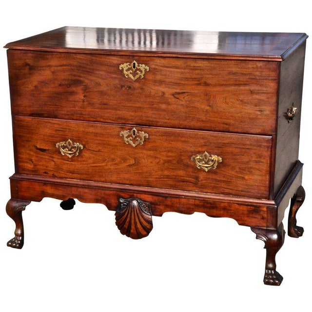 Early 18th Century Irish Mahogany Blanket Chest on Stand Chairish