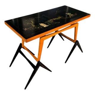 Three-in-one table in Hardwood with Chinoiserie theme, Unknown, 1950s - Lot 530 For Sale