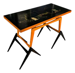 Three-in-one table in Hardwood with Chinoiserie theme, Unknown, 1950s - Lot 530