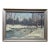 Antique 1948 Landscape Oil Painting of Naamans Creek Delaware by Claude F Eite For Sale