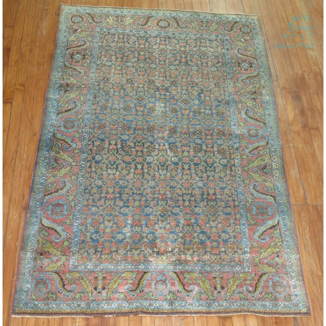 Textile Early 20th Century Zabihi Collection Persian Bidjar Rug - 4'5" x 7' For Sale - Image 7 of 7