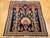 Vintage Persian Kashan Pictorial Rug, Hand-Knotted Wool, Floral Vase Pattern, Navy & Red, 2x2 For Sale - Image 13 of 15
