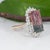 Metal 10Ct Bi-Color Tourmaline Ring With Lab Diamond Accents: Solid 14k Gold, 17x10mm, Size 6.75 For Sale - Image 7 of 9