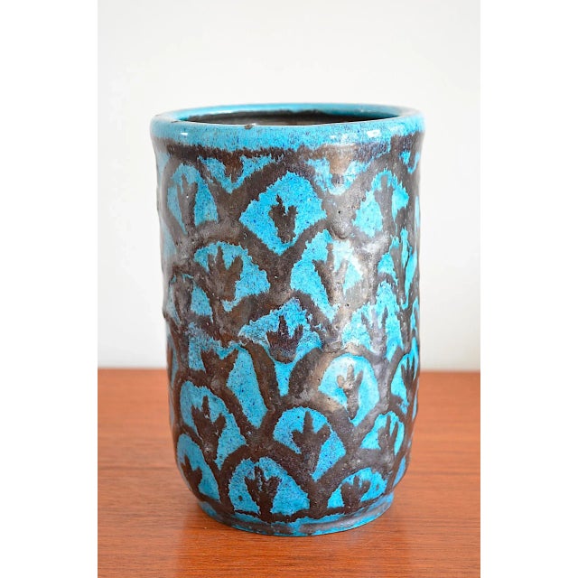 Bauhaus Art Deco Flower Vase in Ceramic, 1920s For Sale - Image 3 of 8
