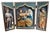 Late Gothic Polychromed Wooden Triptych Relief of Madonna and Child with Saints, 15th–16th Century For Sale - Image 18 of 18