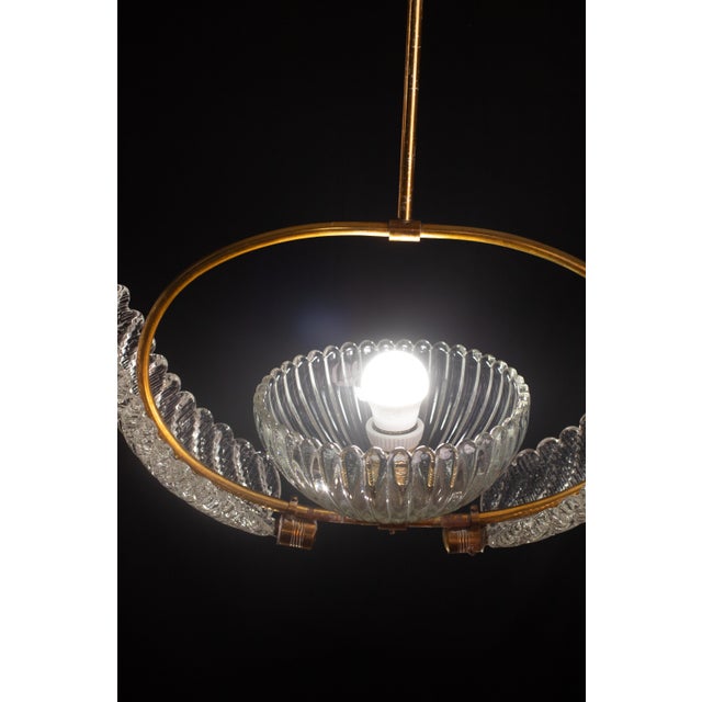 Barovier E Toso Pendant Light, 1940 For Sale - Image 6 of 12