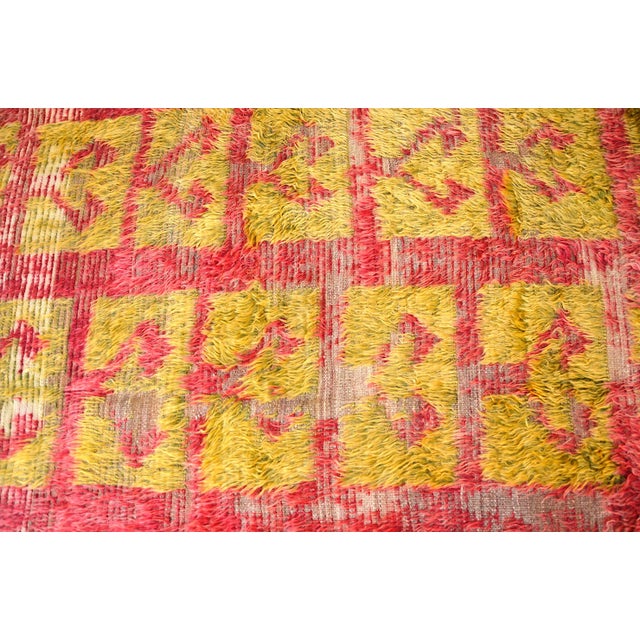 Textile 1960s Turkish Vintage Handmade Tülü Rug For Sale - Image 7 of 11