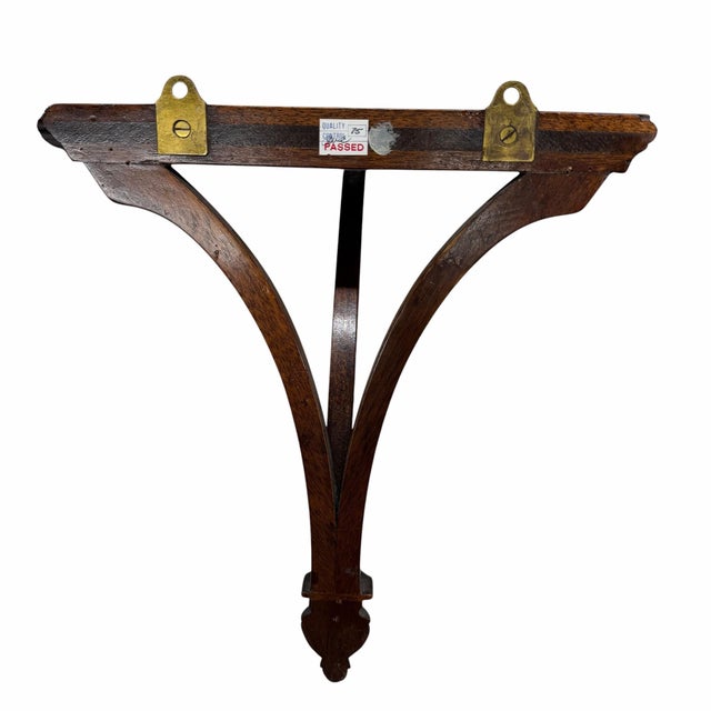 Vintage Regency Carved Wood Decorative Wall Brackets For Sale - Image 6 of 8