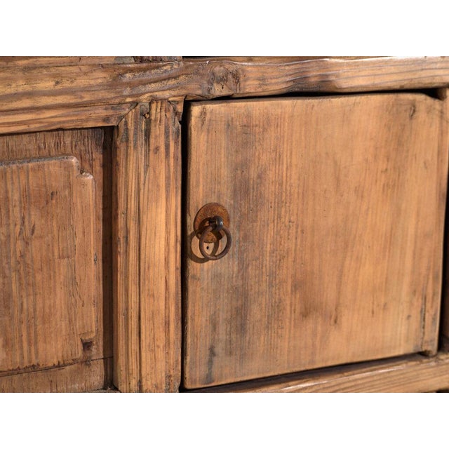 Antique Qing Dynasty Lanzhou Gansu Cabinet in Pine For Sale - Image 4 of 12