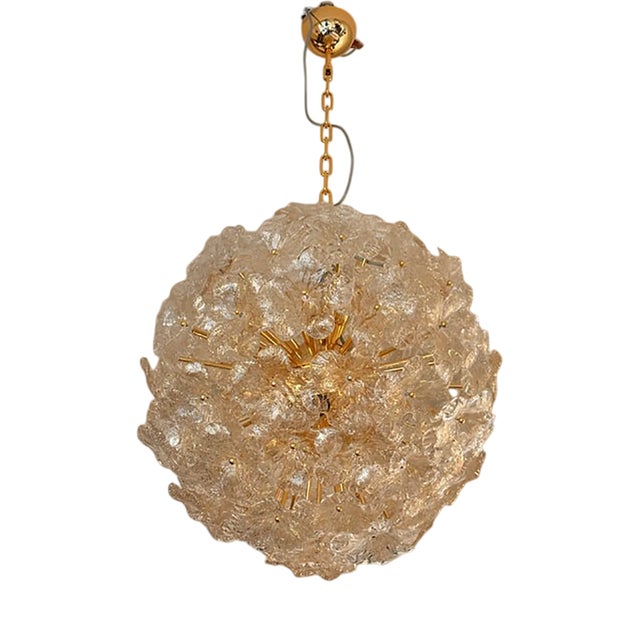 Italian Murano Style Glass Chandelier by Simoeng For Sale