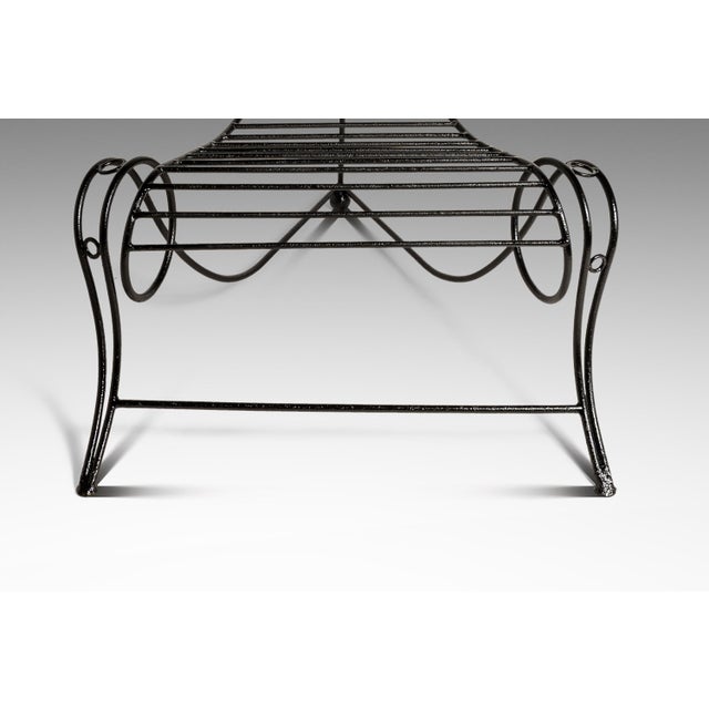 Oversized Modernist Wrought Iron Sculptural "Spine Chair" in the Manner of Andre Dubreuil, United States, C. 1980s For Sale - Image 15 of 18