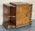 Wood Art Deco Nightstands in Walnut Burl, 1950, Set of 2 For Sale - Image 7 of 14