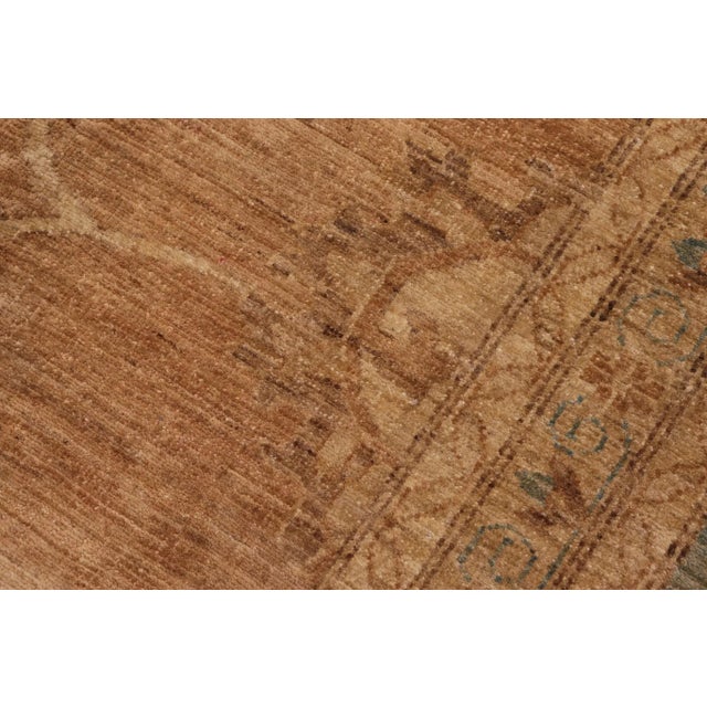 Teal Classic Ziegler Rust Teal Blue Hand-Knotted Wool Rug - 13'0'' X 19'5'' For Sale - Image 8 of 8